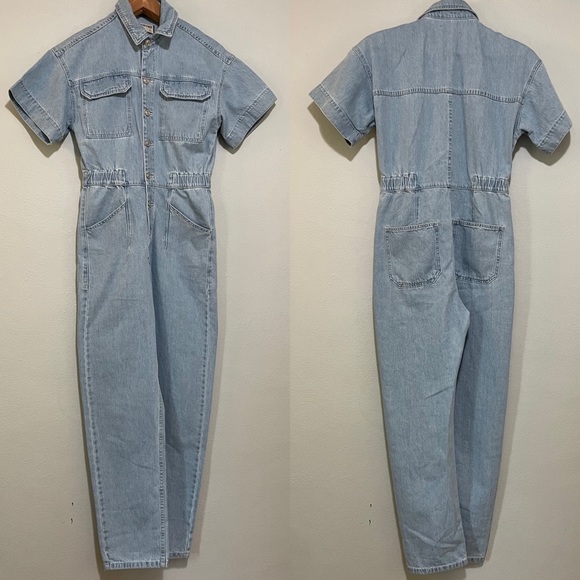 Free People Pants - NWOT Free People We The Free Marci Denim Coverall Jumpsuit Boilersuit